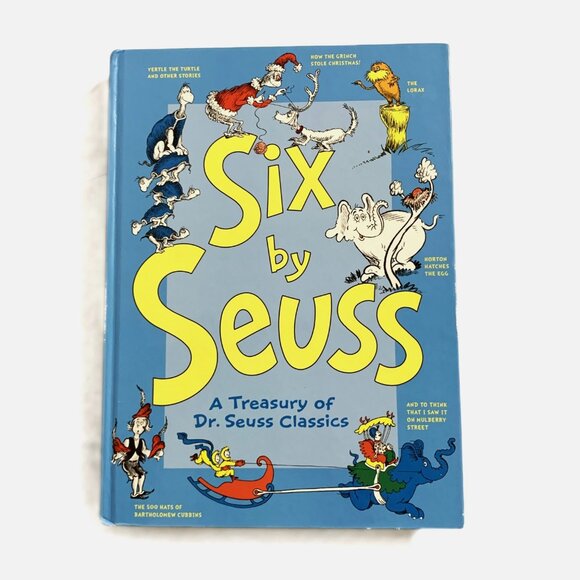 Six by Seuss Book of 6 Stories by Dr. Seuss Book Hardcover Illustrated 1991 - Picture 1 of 11